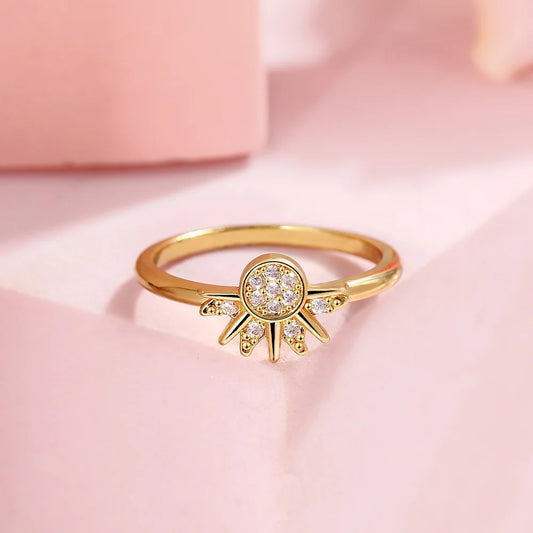 Celestial Sun & Moon Romantic Ring Set