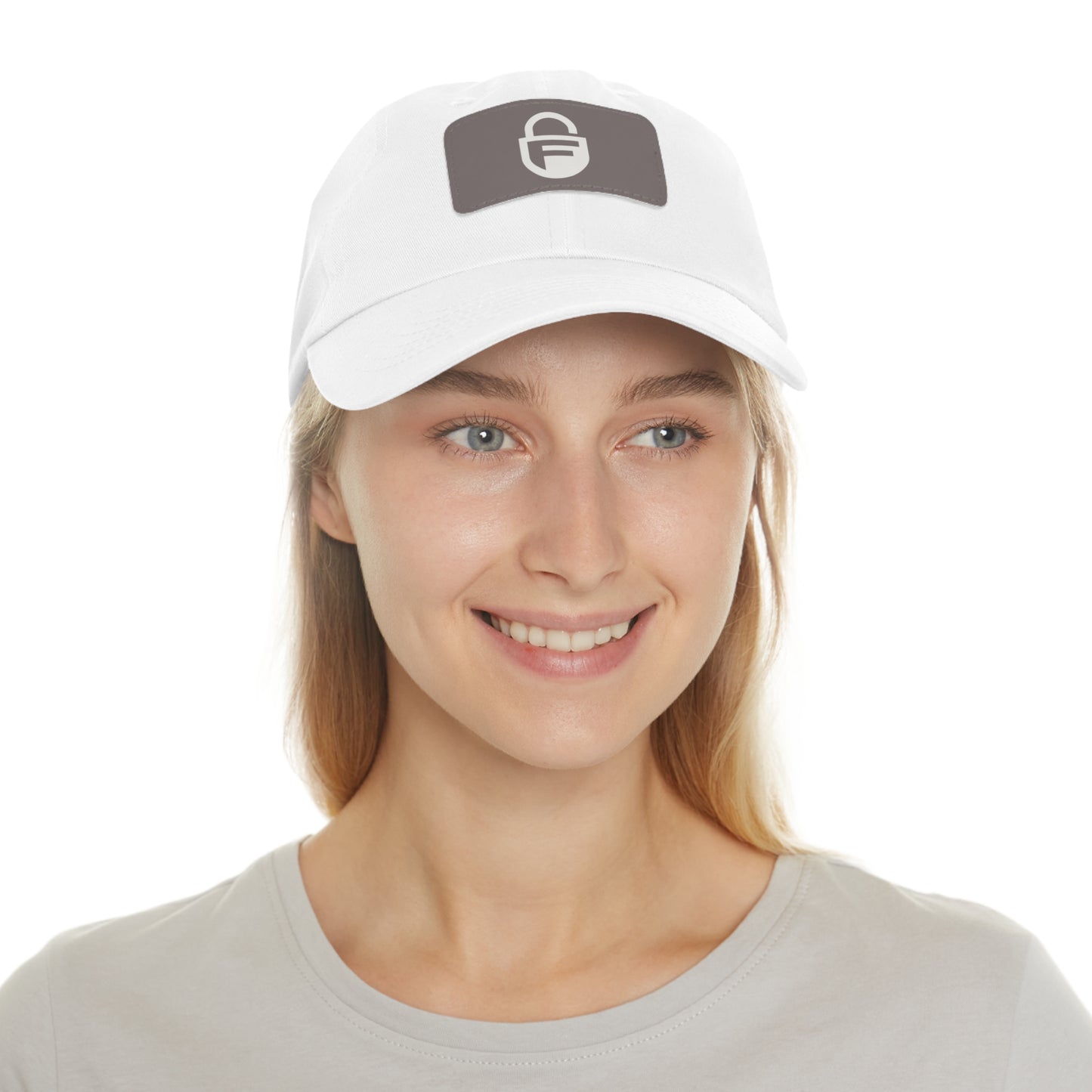 Stylish Dad Hat with Leather Patch, Vintage Cap, Casual Wear, Father's Day Gift, Trendy Accessories