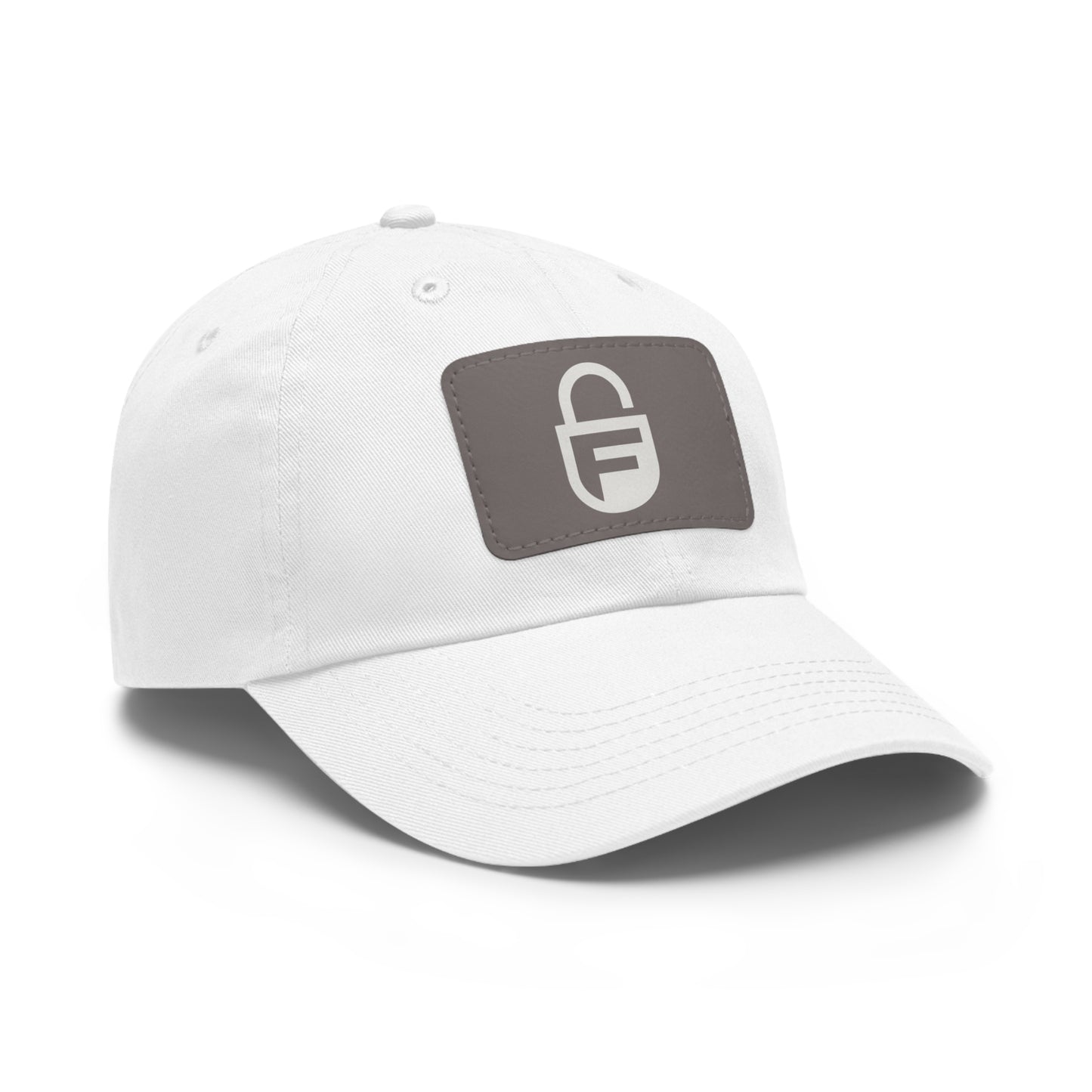 Stylish Dad Hat with Leather Patch, Vintage Cap, Casual Wear, Father's Day Gift, Trendy Accessories