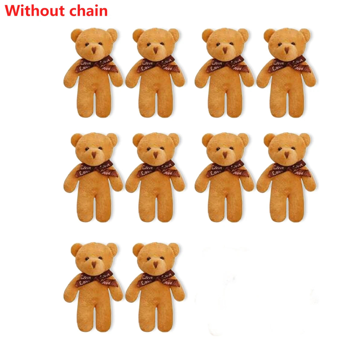 10pcs/Pack Mini Foam Teddy Bears Plush