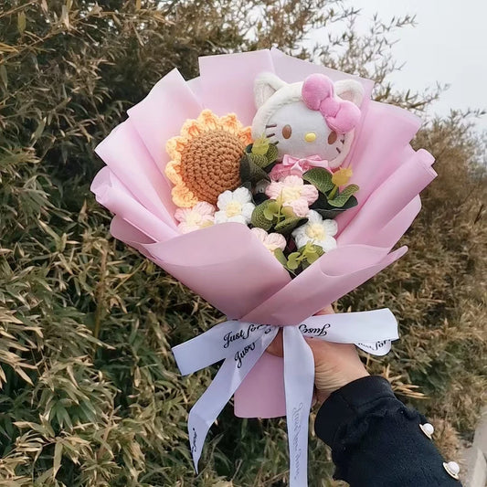 Hello Kitty Plush Bouquet with Roses