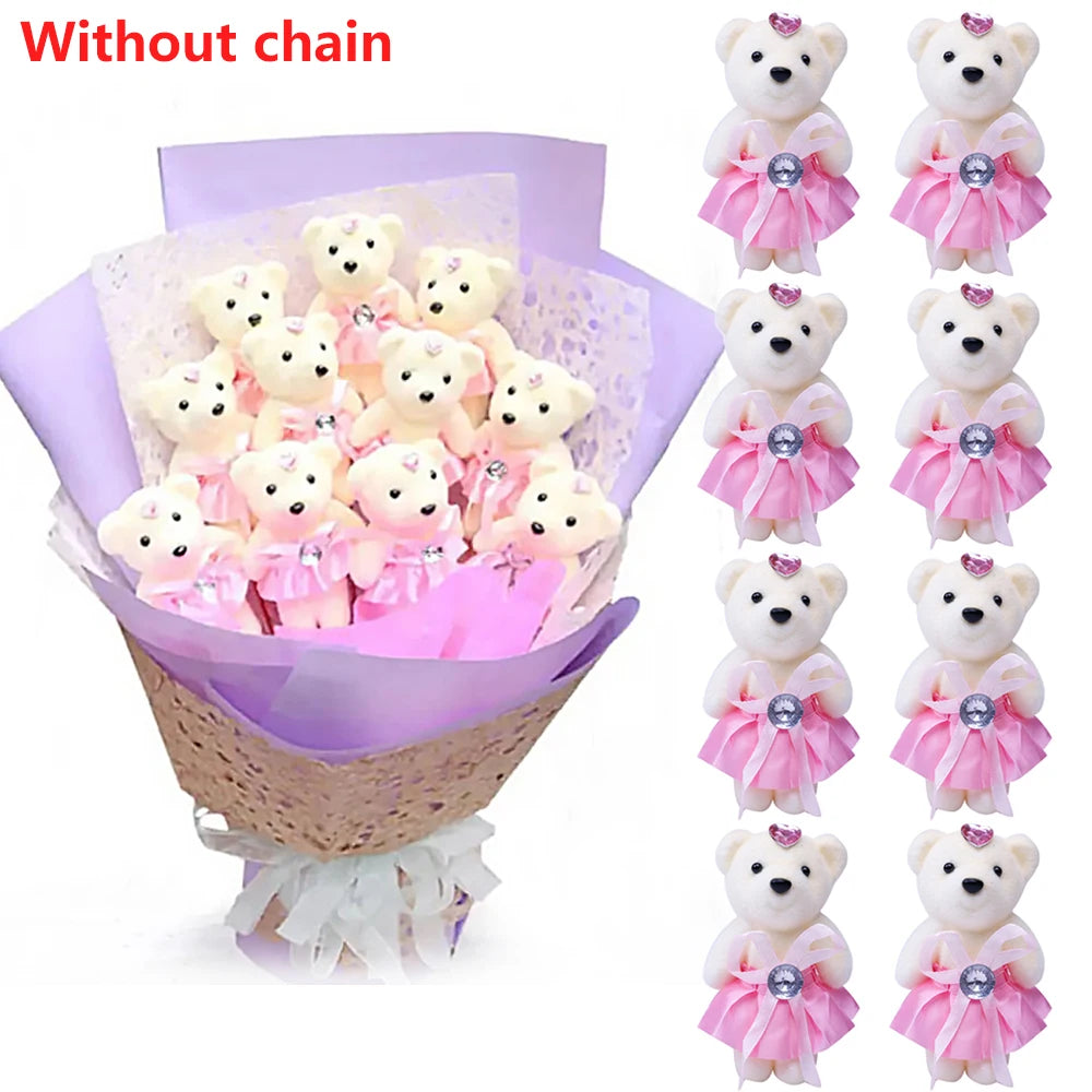10pcs/Pack Mini Foam Teddy Bears Plush
